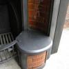 Antique Edwardian Tiled Cast Iron Fireplace Insert 