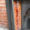 Antique Edwardian Tiled Cast Iron Fireplace Insert 