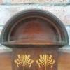 Antique Art Nouveau Inlaid Mahogany Fire Surround