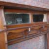 Antique Art Nouveau Walnut Fire Surround