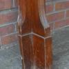 Antique Art Nouveau Walnut Fire Surround