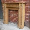 Antique Aesthetic Movement Pine Fireplace Surround