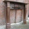 Old Victorian Mahogany Mantelpiece