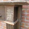 Old Victorian Mahogany Mantelpiece