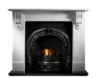 Kingston Victorian Corbel Limestone or Marble Fireplace Surround Mantel