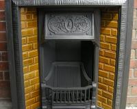 Edwardian Cast Tiled Fireplace Insert