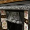 Arts & Crafts Tiled Cast Iron Fireplace Insert