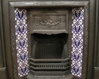 Reclaimed Victorian Tiled Fireplace Insert