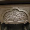 Original Art Nouveau Tiled Cast Iron Fireplace Insert