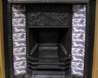 Arts & Crafts Tiled Cast Iron Fireplace Insert