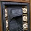 Aesthetic Movement Tiled Cast Iron Fireplace Insert