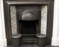 Edwardian Hobbed Cast Iron Fireplace Insert