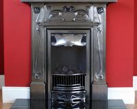 Ashford Art Nouveau Cast Iron Combination Fireplace