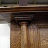 Original Carved Oak Art Nouveau Fireplace Surround Mantel