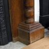 Original Carved Oak Art Nouveau Fireplace Surround Mantel