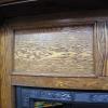 Original Carved Oak Art Nouveau Fireplace Surround Mantel