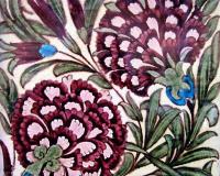 William De Morgan Arts & Crafts Flower Fireplace Tiles