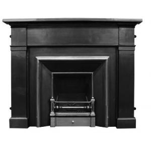 Royal Georgian / Edwardian Cast Iron Fireplace Insert