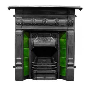 Lambourn Victorian Tiled Cast Iron Combination Fireplace 