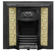 Camden Victorian Tiled cast Iron Fireplace Insert