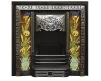 Aladdin Victorian Tiled Cast Iron Fireplace Insert