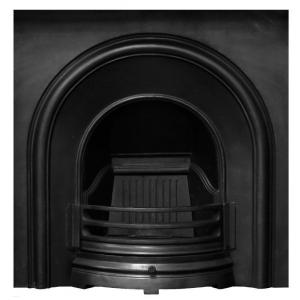 Celtic Arched Victorian Cast Iron Fireplace Insert