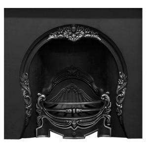 Tiffany Victorian Horseshoe Cast Iron Fireplace Insert