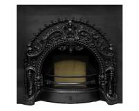 Rococo Georgian Arched Cast Iron Fireplace Insert