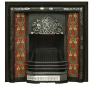 Camden Victorian Tiled cast Iron Fireplace Insert