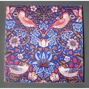 William Morris Arts & Crafts Strawberry Thief Fireplace Tiles