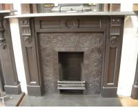  Antique Reclaimed Old Victorian Slate Fireplace Surround Mantel