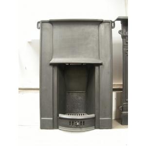 Original Old Reclaimed Art Deco Cast Iron Combination Fireplace