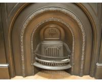 Old reclaimed Arched Cast Iron Fireplace Insert