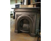 Old Victorian Reclaimed Antique cast Iron Combination Fireplace