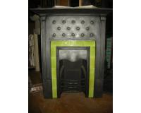 Antique Reclaimed Original Arts & Crafts Tiled Cast Iron Combination Fireplace