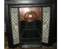 Antique Reclaimed Art Nouveau Fireplace Insert