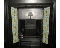 Mackintosh Rose Cast Iron Tiled Fireplace Insert