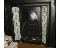 Edwardian cast iron fireplace insert