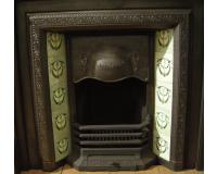 Edwardian Tiled Cast Iron Fireplace Insert