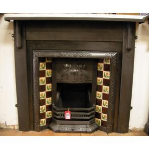 Art Deco Cast Iron Fire Surround Mantel