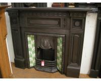 Victorian original cast iron fire surround