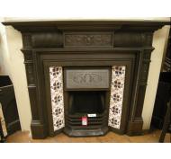 Arts Crafts Tiled Cast Iron Fireplace Insert