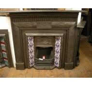 Edwardian Cast Iron Fireplace Surround Mantel