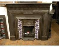 Edwardian Cast Iron Fireplace Surround Mantel