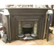 Victorian Tiled Cast Iron Fireplace Insert