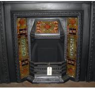 Victorian Tiled Cast Iron Fireplace Insert