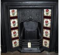 Edwardian Cast Iron Fireplace Mantel