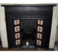 Edwardian Cast Iron Fireplace Mantel