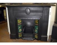 Edwardian Cast Iron Fireplace Surround Mantel