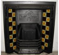 Victorian Tiled Cast Iron Fireplace Insert